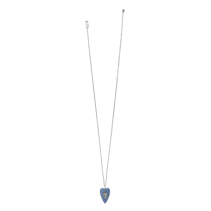 Love Messages B You Blue Quartz Necklace