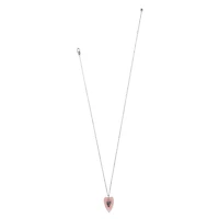 Love Messages B You Pink Quartz Necklace