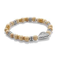 Love Messages I Am Grateful Stretch Bracelet