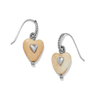 Love Messages I Am Grateful Wood French Wire Earrings