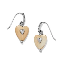 Love Messages I Am Grateful Wood French Wire Earrings