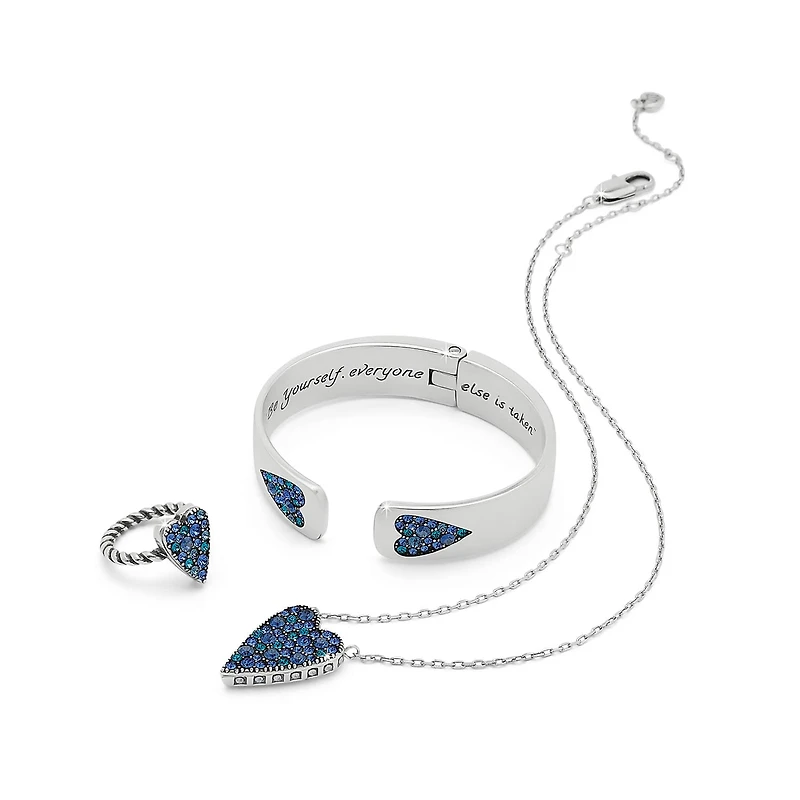 Love Messages Love Knows Blue Necklace