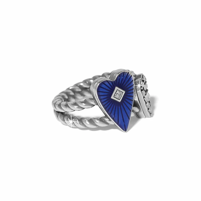 Love Messages You R Loved Blue Ring
