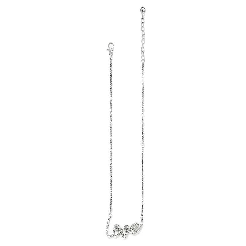 Love Script Sparkle Necklace