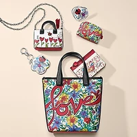 Love Tweet II Flower Handbag Fob