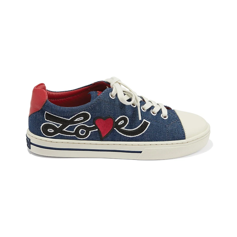 Love U Embroidered Sneakers
