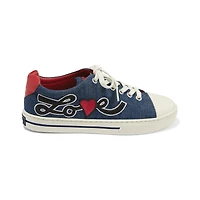 Love U Embroidered Sneakers