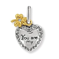 Lucky Twirl Heart Charm