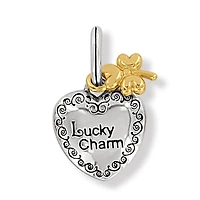 Lucky Twirl Heart Charm