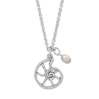 Lunar Tide Nautilus Shell Reversible Necklace