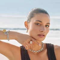 Medici Link Two Tone Necklace