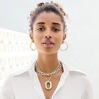 Medici Two Tone Convertible Necklace