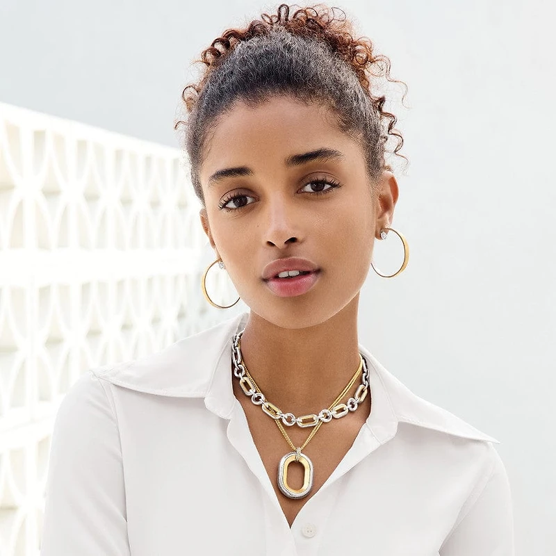 Medici Two Tone Convertible Necklace