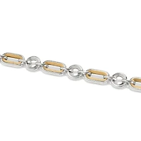 Medici Two Tone Link Bracelet