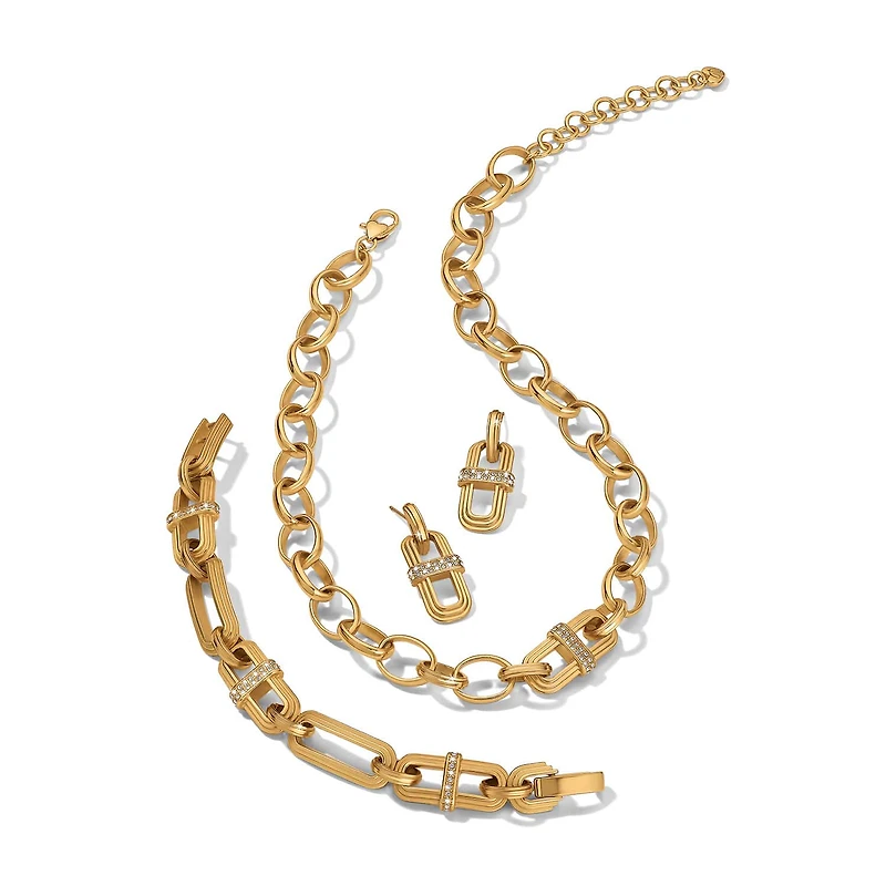 Meridian Aurora Link Post Drop Earrings