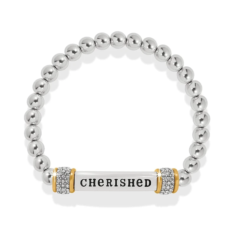 Meridian Cherished Two Tone Stretch Bracelet