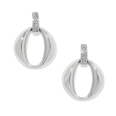 Meridian Classic Crescent Post Drop Earrings