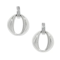 Meridian Classic Crescent Post Drop Earrings