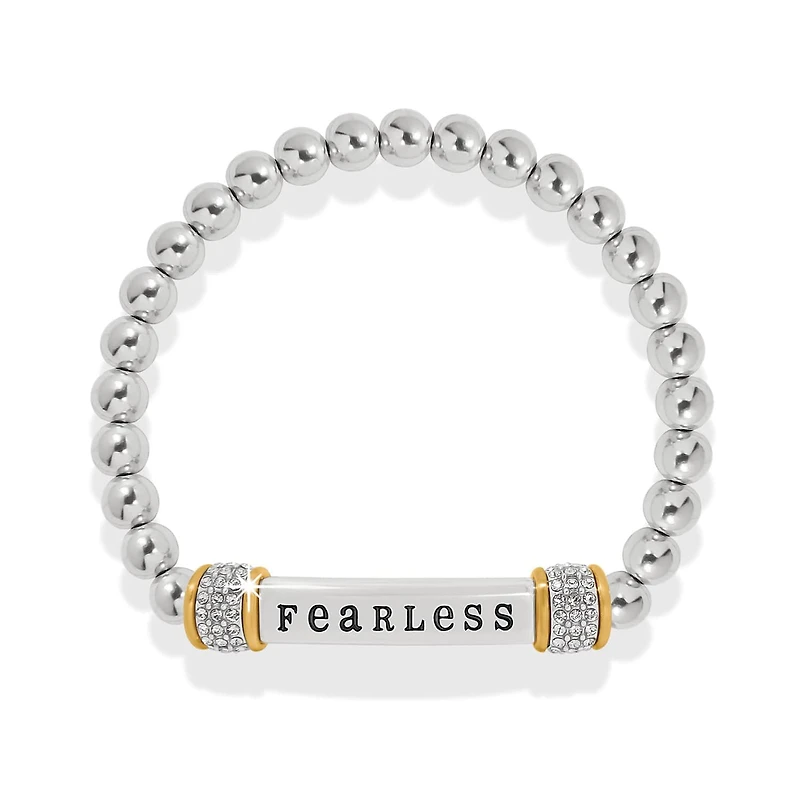 Meridian Fearless Two Tone Stretch Bracelet