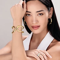 Meridian Geo Open Hinged Bangle