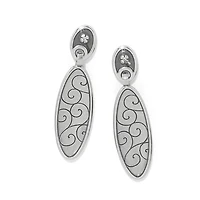 Meridian Orbit Oval Post Drop Earrings