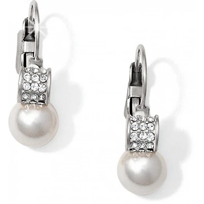 Meridian Petite Pearl Leverback Earrings