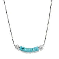 Meridian Petite Station Turquoise Necklace