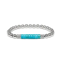 Meridian Petite Station Turquoise Stretch Bracelet