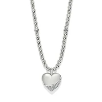 Meridian Petite Wave Heart Necklace
