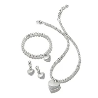 Meridian Petite Wave Heart Necklace