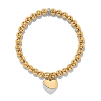Meridian Petite Wave Heart Stretch Bracelet