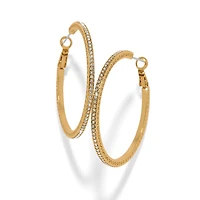 Meridian Thin Large Hoop Earrings