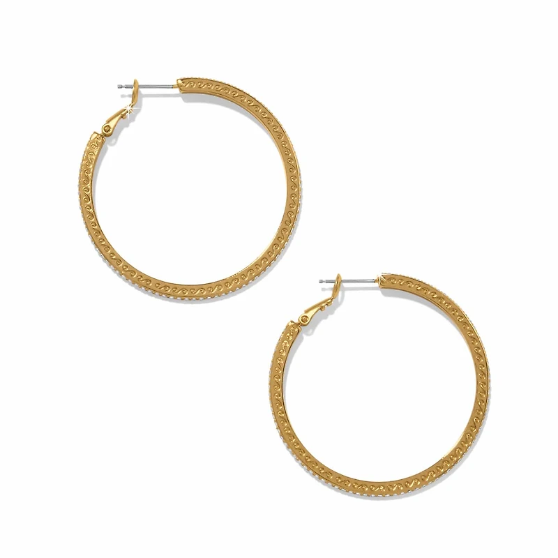 Meridian Thin Large Hoop Earrings