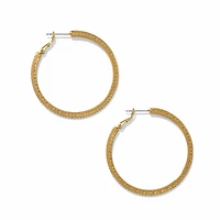 Meridian Thin Large Hoop Earrings