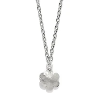Metal Petal Pendant Necklace