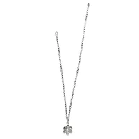 Metal Petal Pendant Necklace