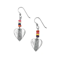 Mingle Medley Beaded Heart French Wire Earrings