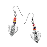 Mingle Medley Beaded Heart French Wire Earrings