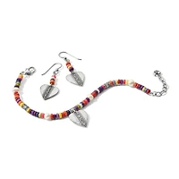 Mingle Medley Beaded Heart French Wire Earrings
