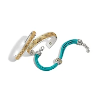 Mosaic Cerrillos Leather Bracelet