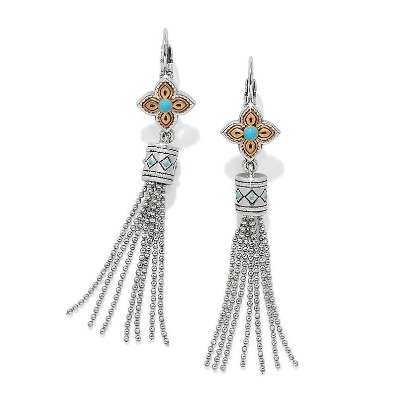 Mosaic Cerrillos Tassel Leverback Earrings