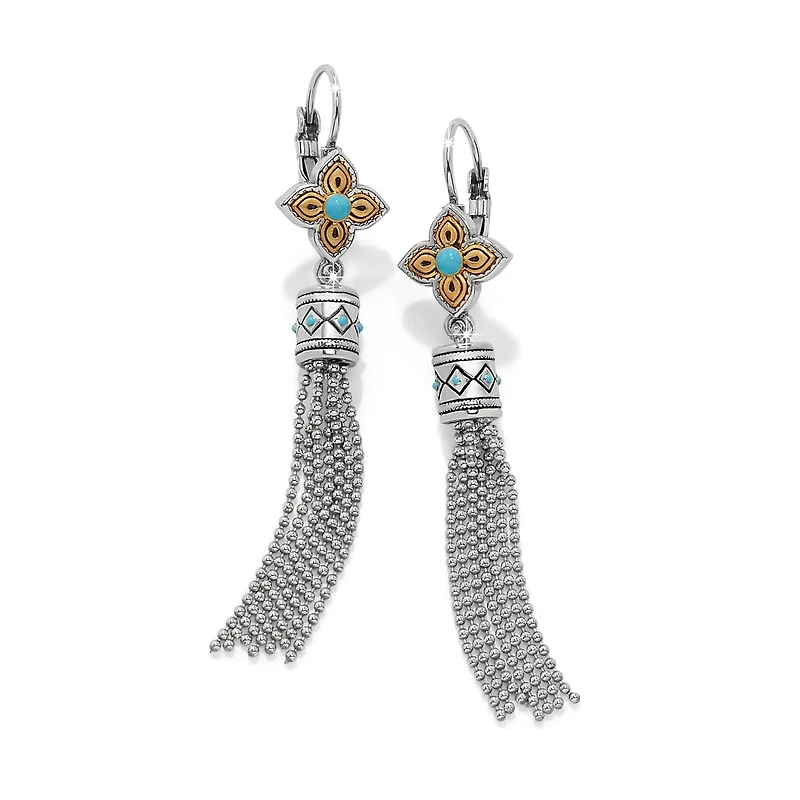 Mosaic Cerrillos Tassel Leverback Earrings