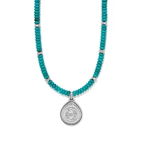 Mosaic Turquoise Teardrop Necklace