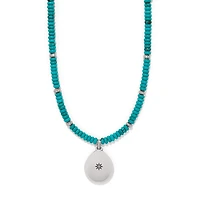 Mosaic Turquoise Teardrop Necklace