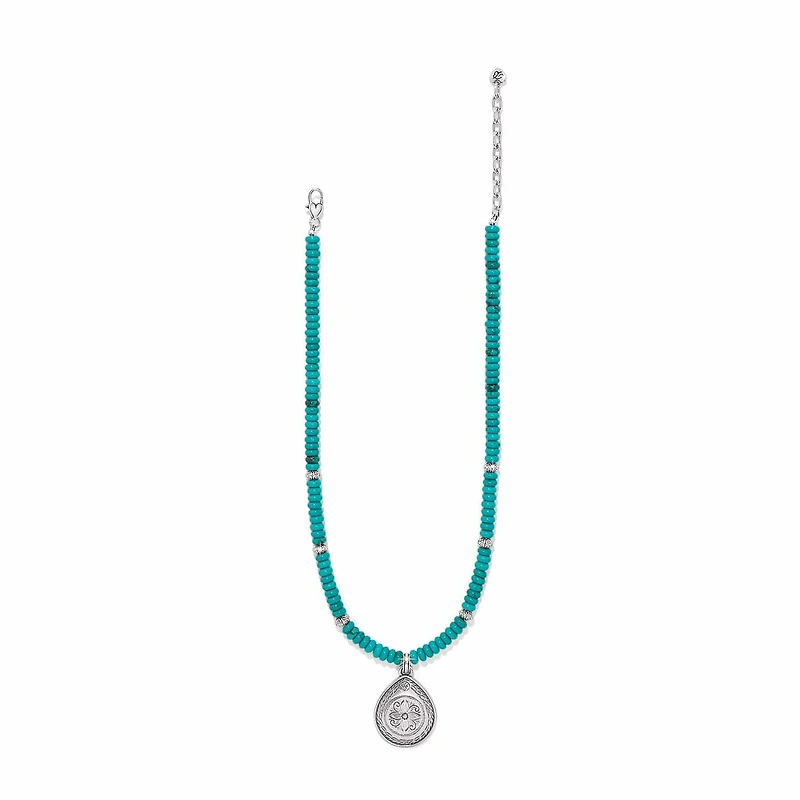 Mosaic Turquoise Teardrop Necklace