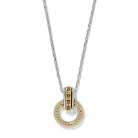 Mosaic Two Tone Link Ring Necklace