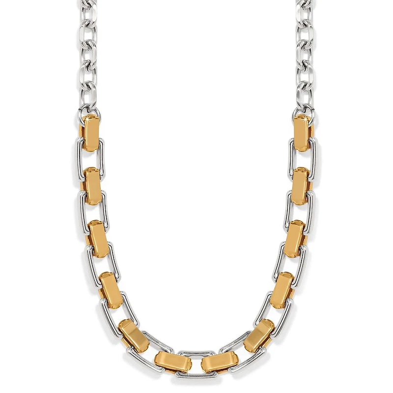 Mosaic Two Tone Links Necklace