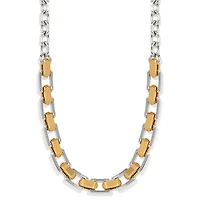 Mosaic Two Tone Links Necklace