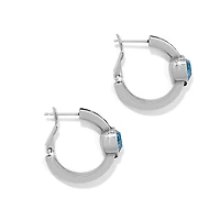 Mystery Of Love Heart Hoop Earrings