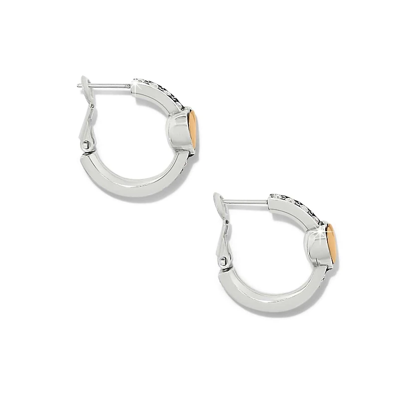 Mystery Of Love Golden Heart Hoop Earrings